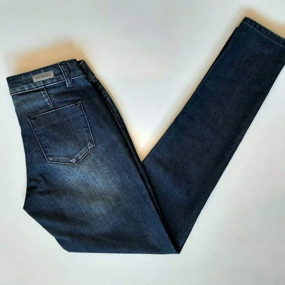 3/$20 NEW Element Denim Jeans Skinny Ballet Fit Jeggings Dark Blue Wash - Picture 4 of 10
